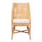 Baxton Studio Bella Modern Bohemian Natural Brown Rattan Dining Chair 232-13092-ZORO - alternate 10